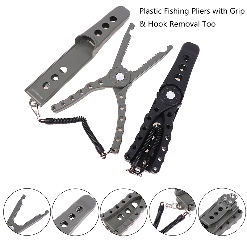 Fishing Hook Sharpener - 【F】Tang Pancing Plastik dengan Alat Pembuka